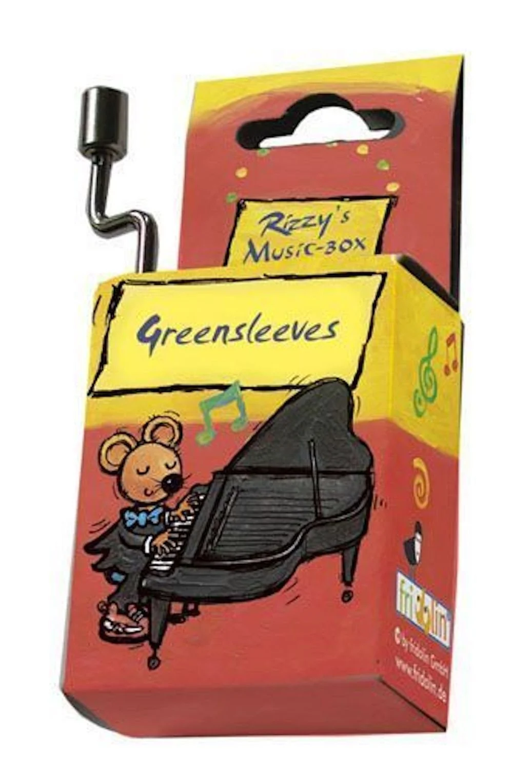 Kurbel-Spieldose „Greensleeves“ – hochwertige Spieluhr von Fridolin